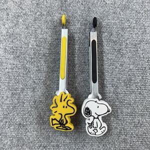 Mini Silicone Tongs Set 2 Pack Peanuts Snoopy and Woodstock New Open Box